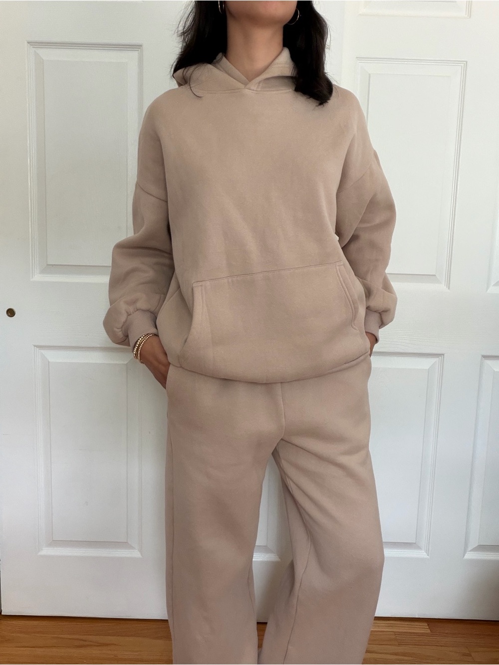 Cozy Neutral Beige Hoodie & Sweatpants Set ☁️